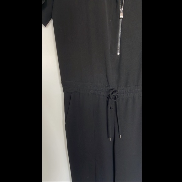Vince black jumpsuit with white stripe size 6 - Picture 2 of 4